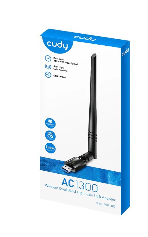 Cudy AC1300 Wi-Fi High-Gain USB Adapter WU1400