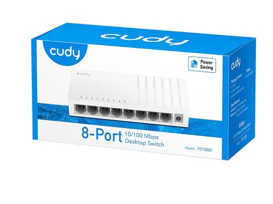 Cudy 8-Port 10/100 Mbps Unmanaged Switch FS108D