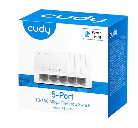 Cudy5-Port 10/100 Mbps Unmanaged Switch FS105D