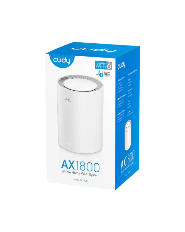 Cudy AX1800 Gigabit Mesh Wi-Fi 6 System M1800