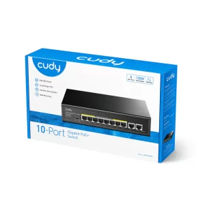 Cudy 8-GbE PoE Switch with 2 Uplink GbE GS1010PE