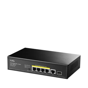 Cudy 5-Port Gigabit PoE+ Switch with 1 SFP Slot GS1005PTS1